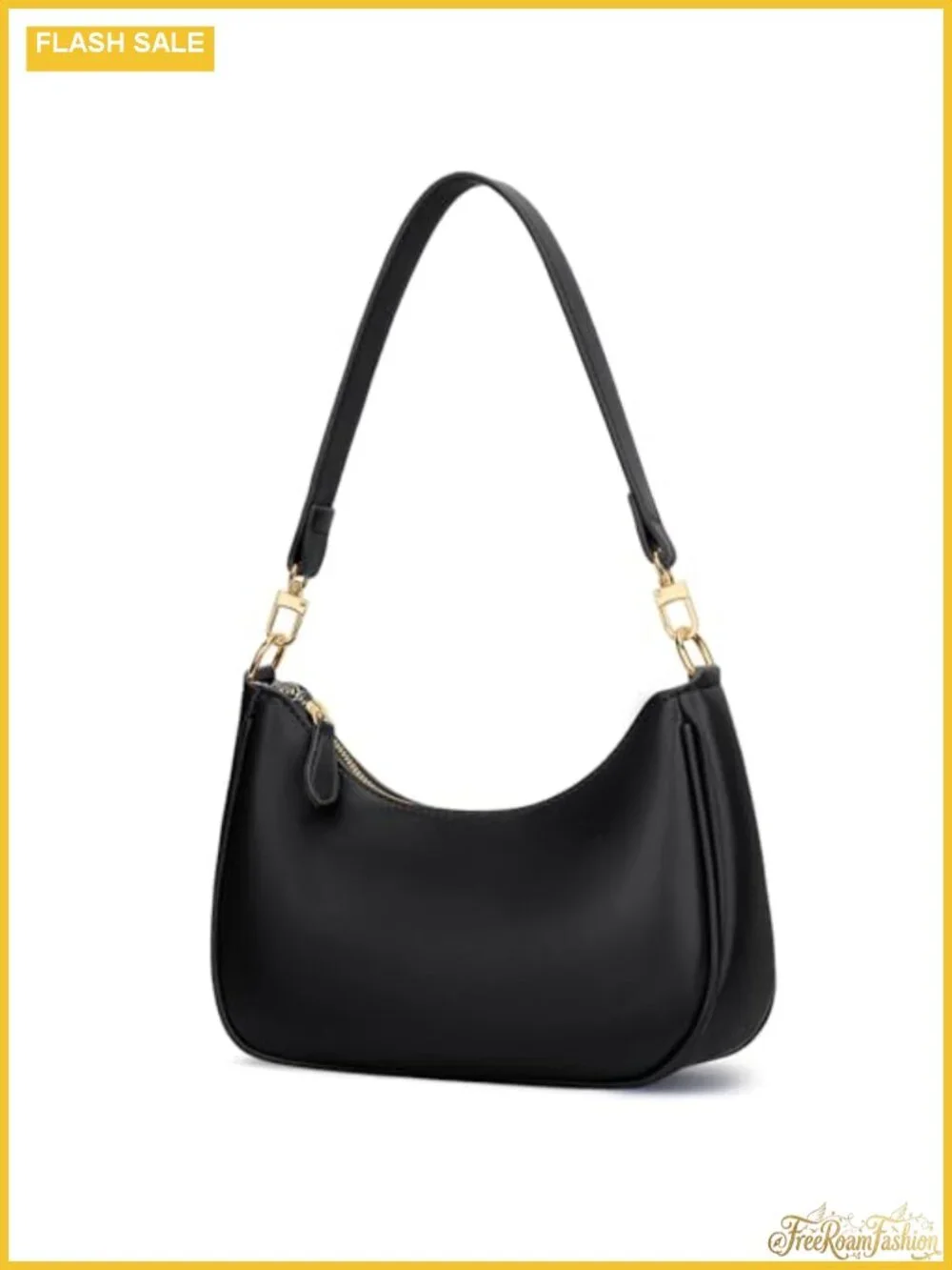 Cute Hobo Shoulder Bag for Women | PU Leather Underarm Purse with Chain Strap |